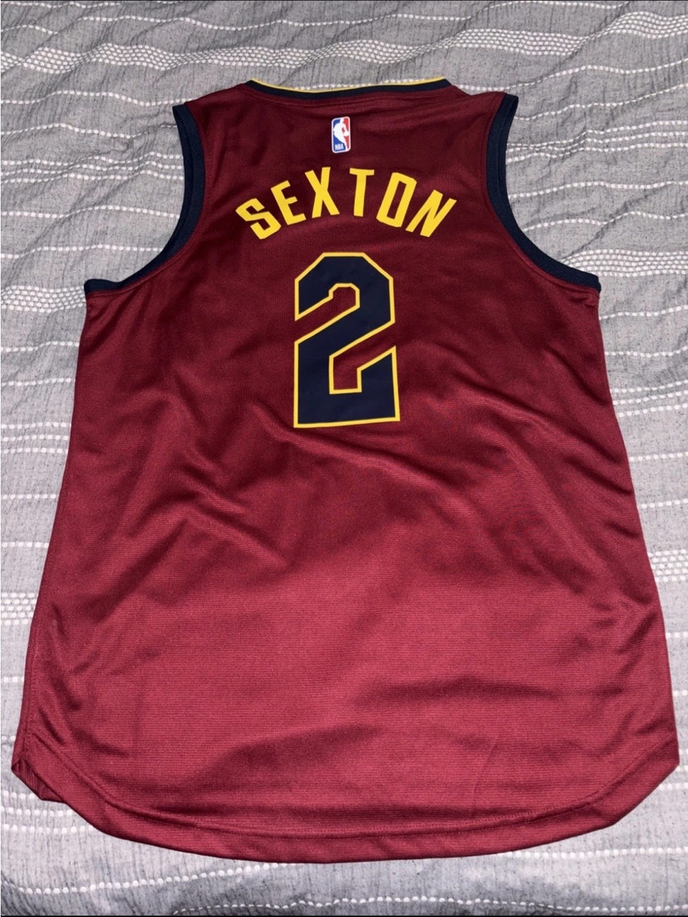 Fanatics Maroon and Yellow NBA Jersey - Picture 2 of 3